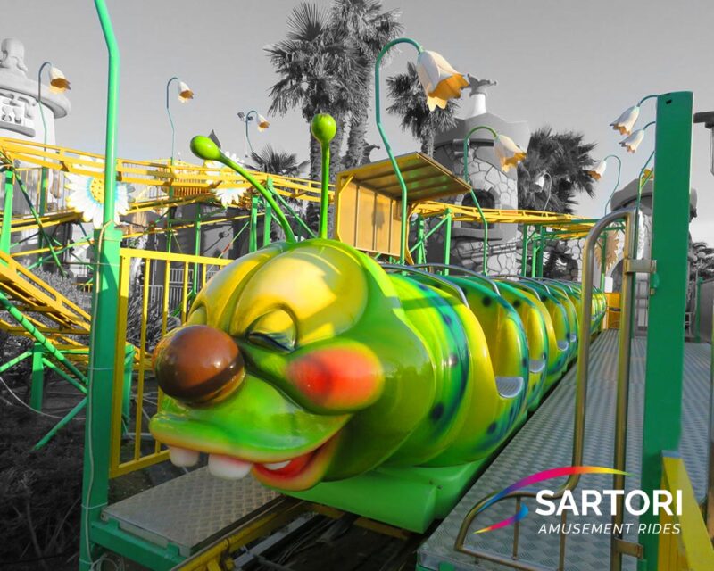 crazy worm Sartori Rides family kiddie rides